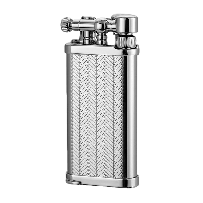 Corona Old Boy Lighter - Chrome Herringbone ET - Click Image to Close